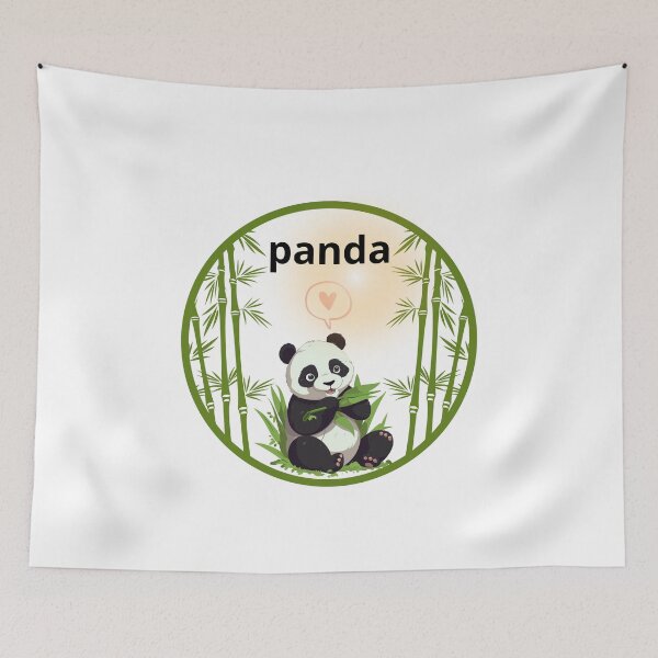 Item preview, panda designed and sold by Mona Ragab.