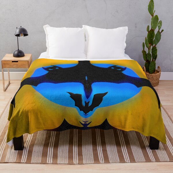 Item preview, ABSTRACT TRIBAL GEOMETRIC FUNNY BAT HALLOWEEN PAINTING designed and sold by Ralek.