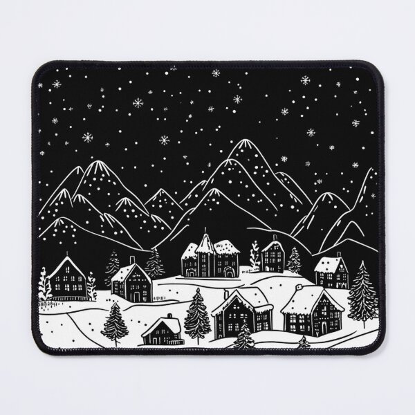 Item preview, Christmas Village Tree Santa Clause 2024 One Line Christmas Trend Dear Santa I Tried Mug designed and sold by The Art of Kkatarynka.