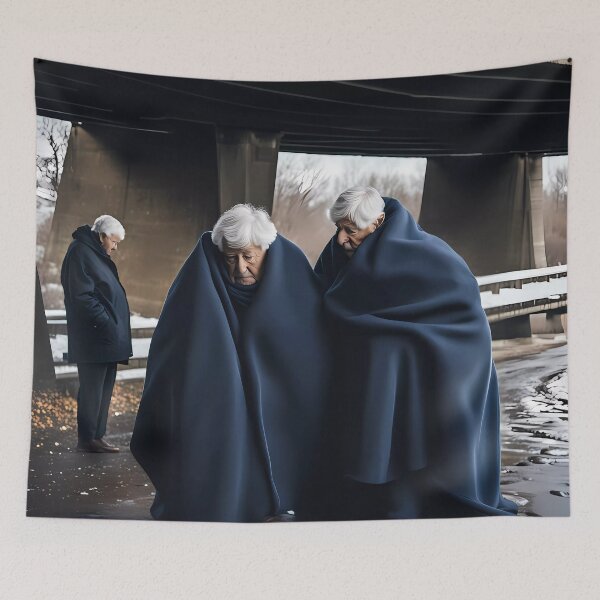 Item preview, Cold Pensioners under a bridge designed and sold by Colin Bentham.