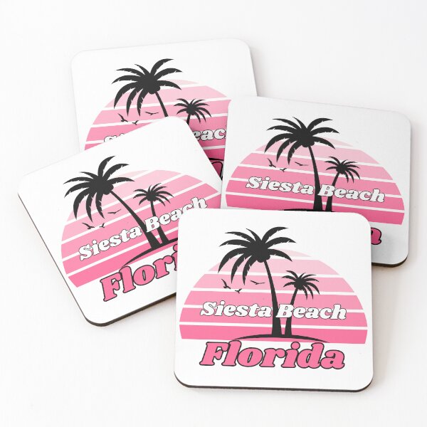 Item preview, Retro Cool Siesta Beach Florida Palm Tree at Sunset Souvenirs designed and sold by karmdaf.
