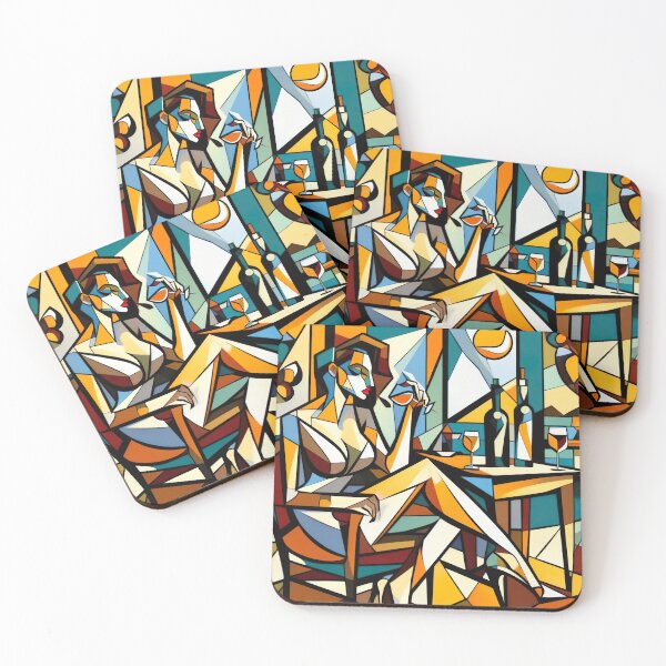 Item preview, Wine And Women Collection Cubism Art No:9 designed and sold by SofyaliArt.