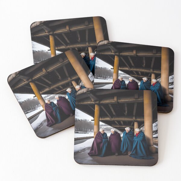 Item preview, Cold Pensioners under a bridge designed and sold by Colin Bentham.