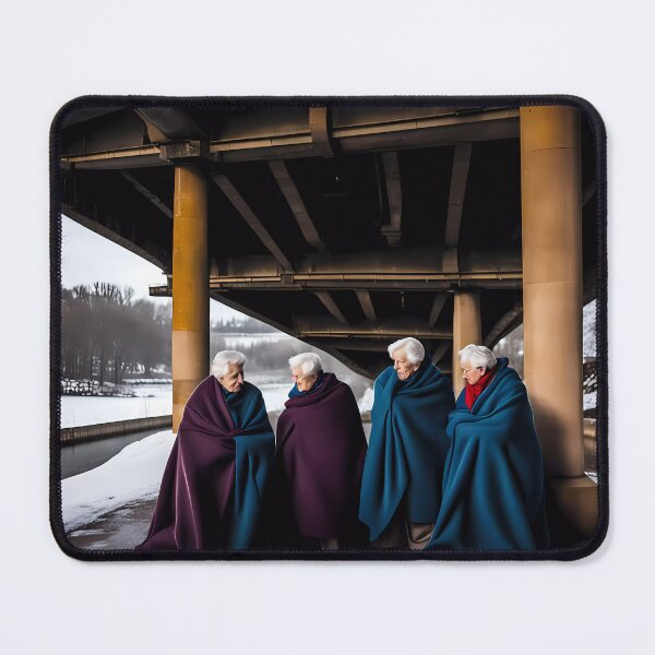 Item preview, Cold Pensioners under a bridge designed and sold by Colin Bentham.