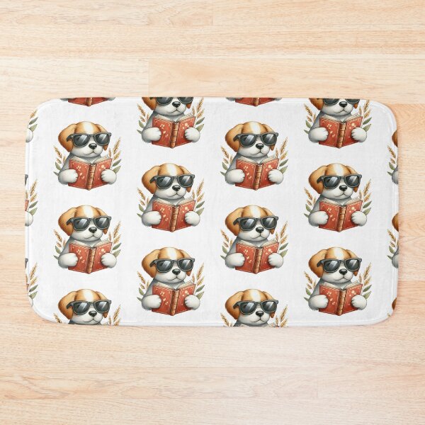 Item preview, Cute Little Puppy Dog Reading Book designed and sold by darsh30.