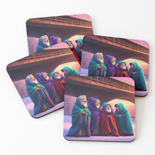 Item preview, Cold Pensioners under a bridge designed and sold by Colin Bentham.