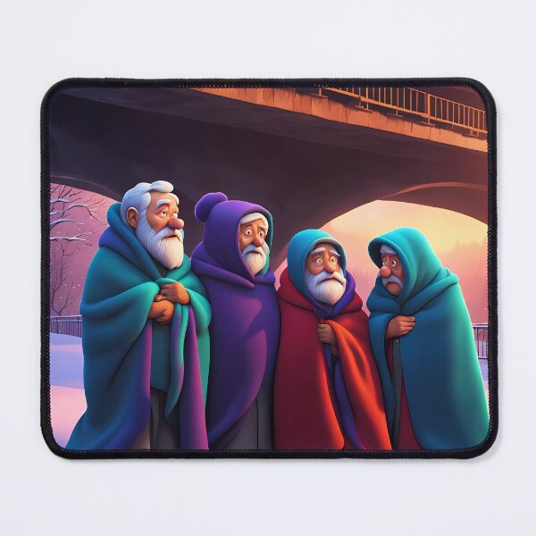 Item preview, Cold Pensioners under a bridge designed and sold by Colin Bentham.