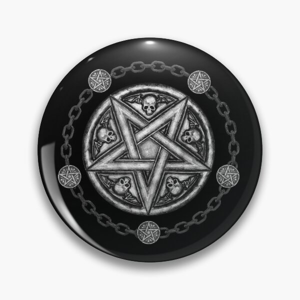 Item preview, Five Pointed Star Medallion - Skulls & Chains. designed and sold by OriginalDP.