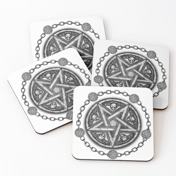 Item preview, Five Pointed Star Medallion - Skulls & Chains. designed and sold by OriginalDP.
