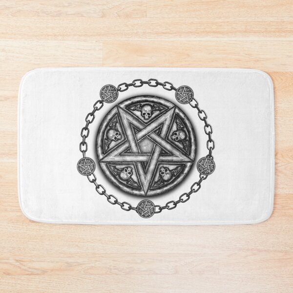 Item preview, Five Pointed Star Medallion - Skulls & Chains. designed and sold by OriginalDP.