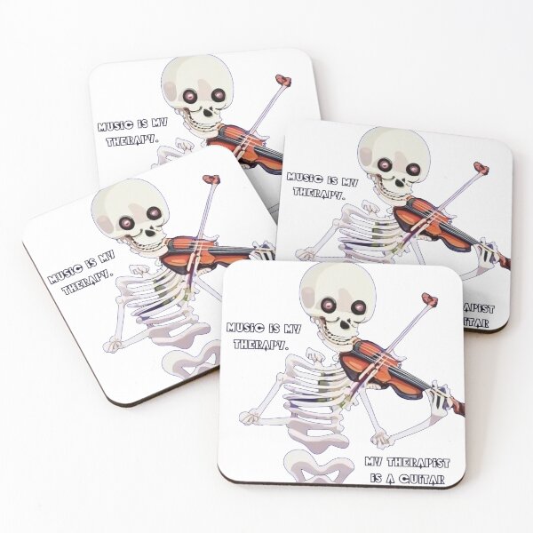 Item preview, Funny Skeleton Guitarist T-Shirt  designed and sold by AlienTechs.