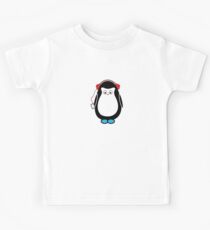 Hugo with headphones Kids Tee