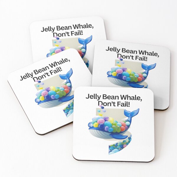Item preview, Fun & Whimsical Jelly Bean Whale designed and sold by ArchVibe.