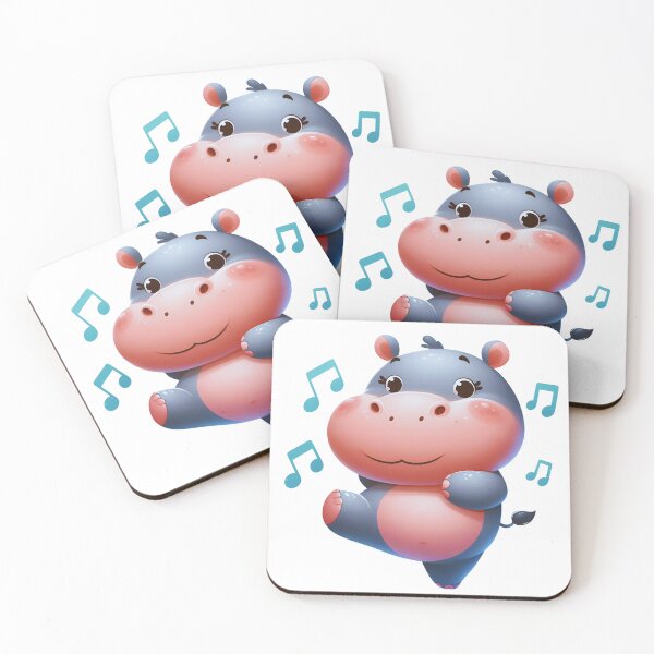 Item preview, "Happy Hippo Groove!" designed and sold by JAMESAMORN.