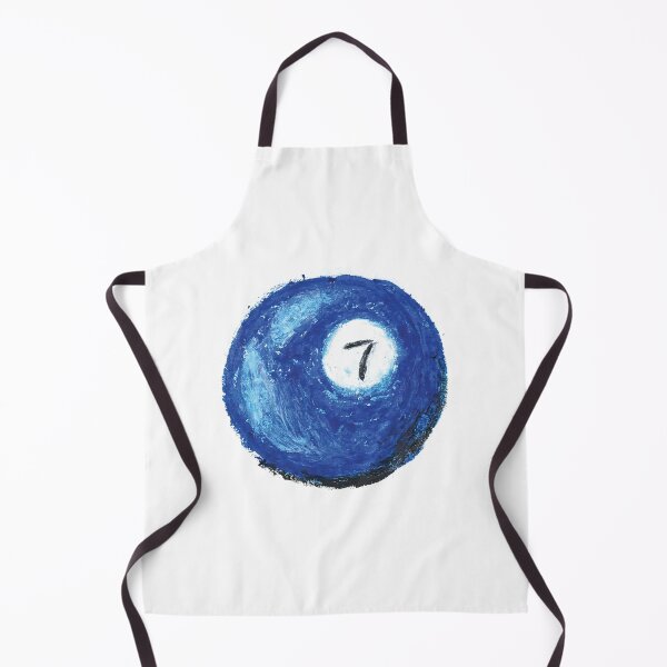 Item preview, Oil Pastel Vintage Blue Billiard Ball designed and sold by Alexandra Jones.