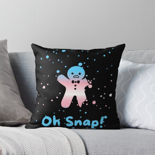 Item preview, Transexual Flag Oh Snap Gingerbread person with broken limbs Graphic, Christmas t-shirts, Funny Elf Tees, Funny Xmas t-shirts, broken gingerbread person designed and sold by PrideBeProud.