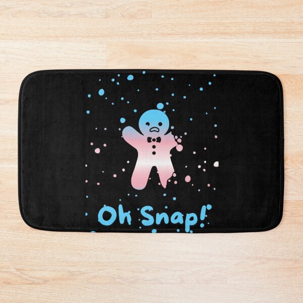Item preview, Transexual Flag Oh Snap Gingerbread person with broken limbs Graphic, Christmas t-shirts, Funny Elf Tees, Funny Xmas t-shirts, broken gingerbread person designed and sold by PrideBeProud.