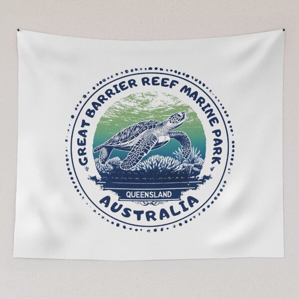 Item preview, Great Barrier Reef Marine Park - Australia designed and sold by GoodOldVintage.
