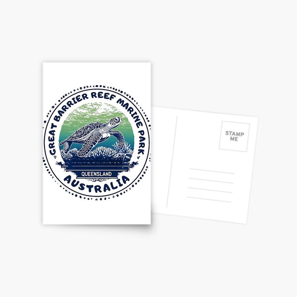 Item preview, Great Barrier Reef Marine Park - Australia designed and sold by GoodOldVintage.