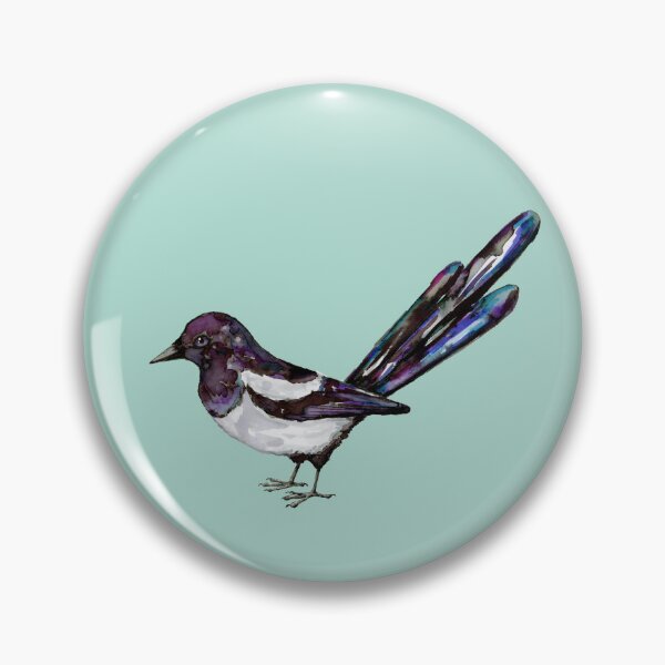 Item preview, Magpie watercolor drawing designed and sold by Bwiselizzy.