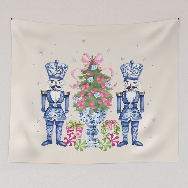 Item preview, Chinoiserie Nutcracker Christmas, Preppy Christmas, Holiday Vibes designed and sold by Jone Cham.