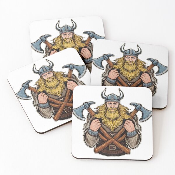 Item preview, Viking Warrior with Axes designed and sold by Bank13WTF.