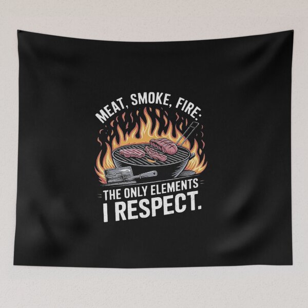 Item preview, Meat, Smoke, Fire: A Grillmaster’s Essential Elements designed and sold by love3617.