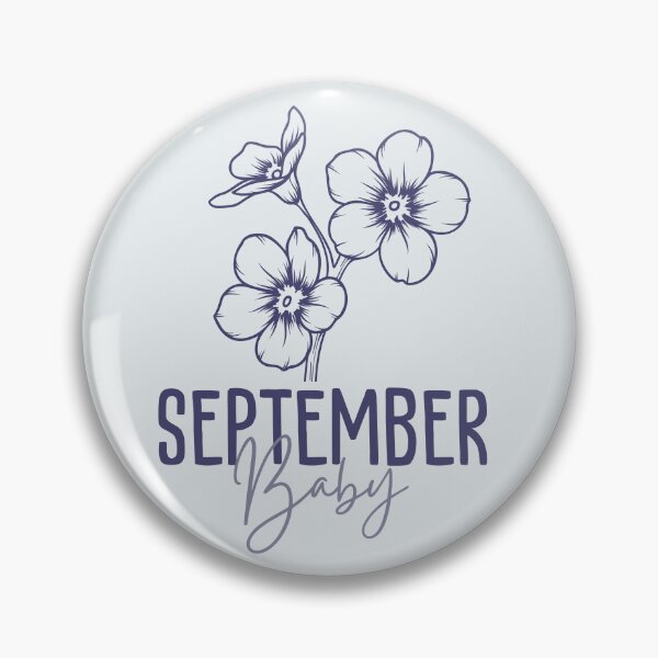Artikelvorschau, September-Baby, September-Geburtsblume, Vergissmeinnicht-Babygeschenk entworfen und verkauft von lagunaklein.