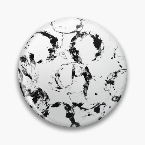 Item preview, Black and White Painted Circle Circular Print Making Pattern Grunge Texture #2 designed and sold by BadgerCastle.