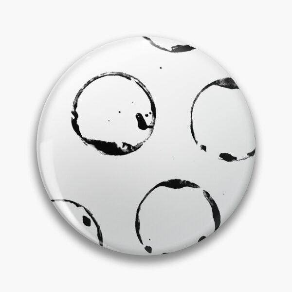 Item preview, Black and White Painted Circle Circular Print Making Pattern Grunge Texture #3 designed and sold by BadgerCastle.