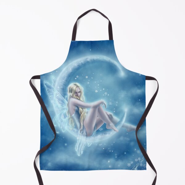Item preview, Winter Moon - Cute Fairy Sitting on Frosty Moon designed and sold by Tiffany Toland-Scott.