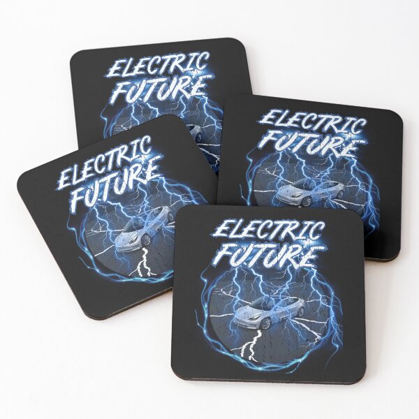 Item preview, ELECTRIC FUTURE futuristic lightning around electric car tech enthusiast design designed and sold by Jt41.