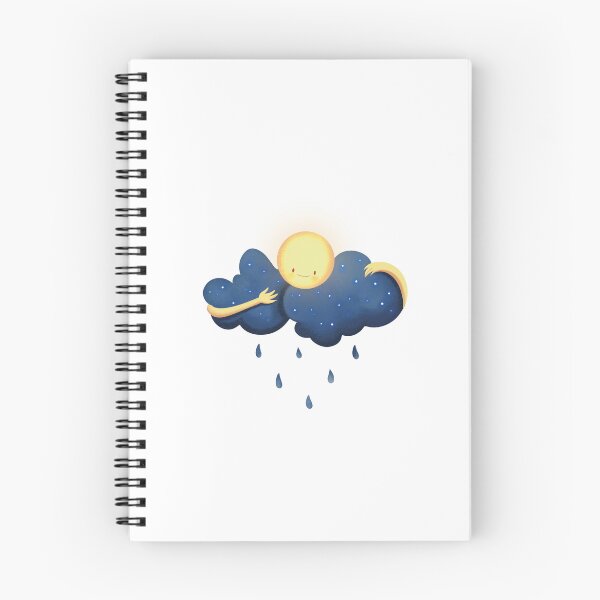 Item preview, Cute Sun hugging Clouds While Raining Design designed and sold by Snow Illustrations.