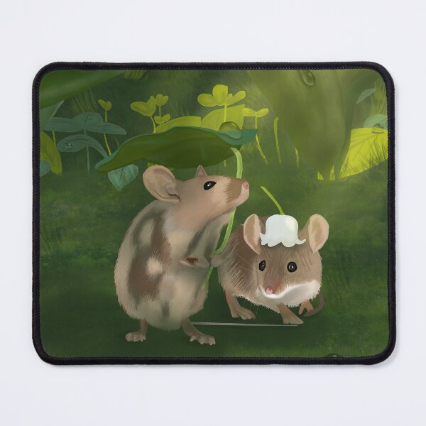 Item preview, Two little mice in the rain designed and sold by Annabelle & L'Odonate.
