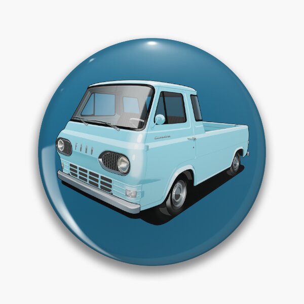 Aperçu de l'œuvre Pick-up Ford Econoline en bleu glacier créée et vendue par candc-retro.