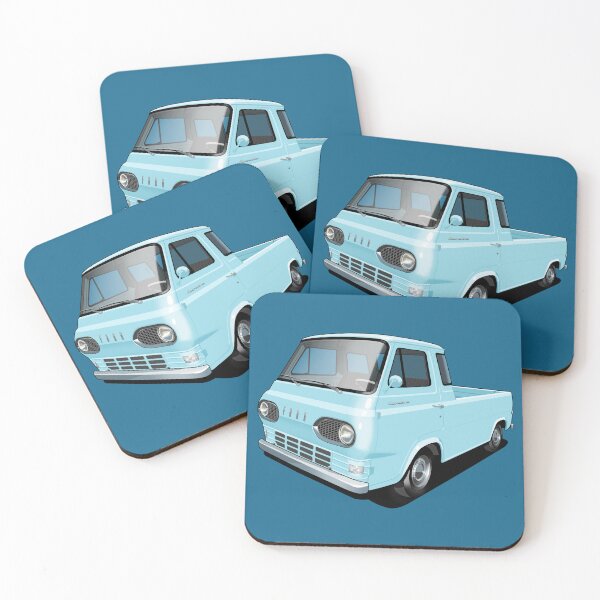 Aperçu de l'œuvre Pick-up Ford Econoline en bleu glacier créée et vendue par candc-retro.