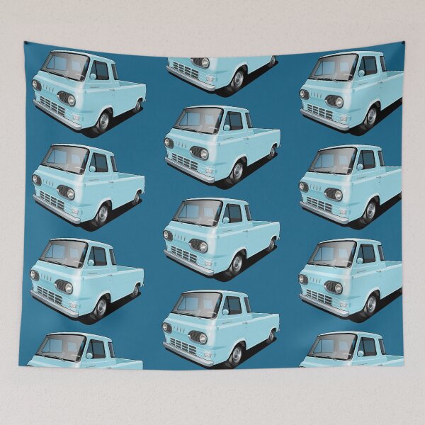 Aperçu de l'œuvre Pick-up Ford Econoline en bleu glacier créée et vendue par candc-retro.