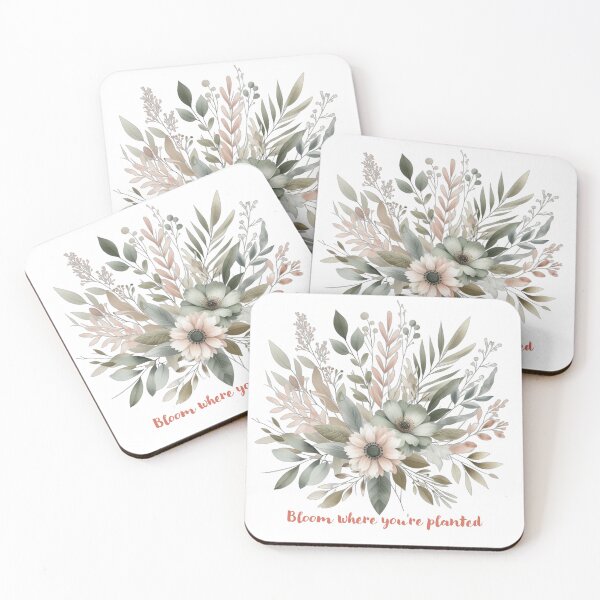Item preview, Botanical Beauty: Watercolor Floral Design with Inspirational Quote designed and sold by ozdilh.