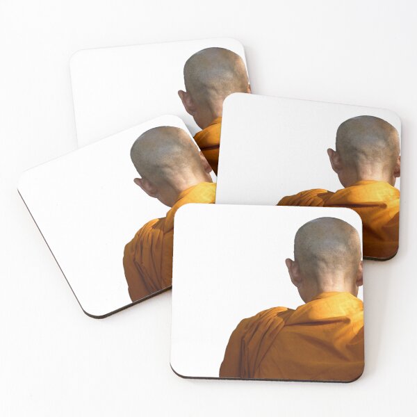 Item preview, Buddhist Monk Contemplates in Orange designed and sold by JonDelorme.