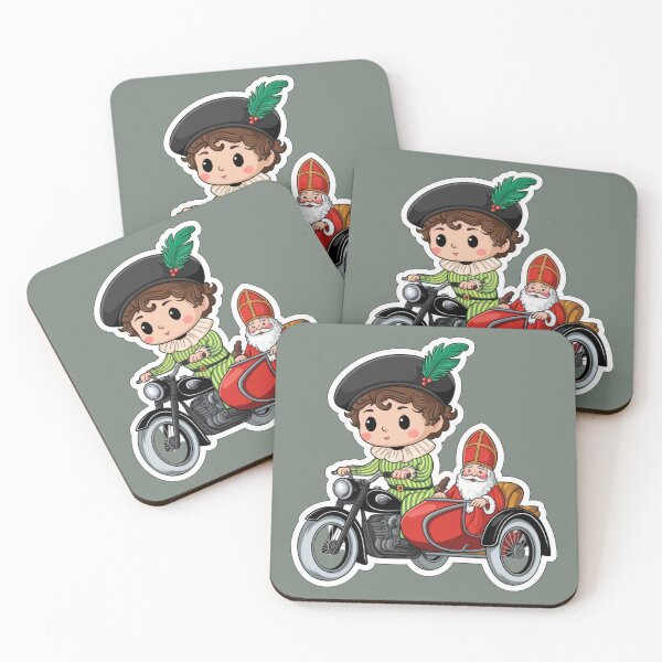 Item preview, Sinterklaas Sint en Piet op de motor designed and sold by Wennebabs.