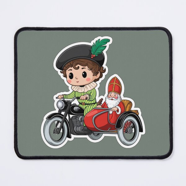 Item preview, Sinterklaas Sint en Piet op de motor designed and sold by Wennebabs.