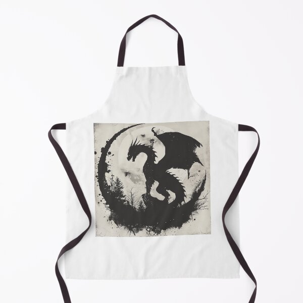 Item preview, English Dragon silhouette with Moon at background designed and sold by redstar19.