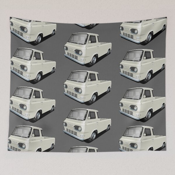 Aperçu de l'œuvre Ford Econoline Pickup en blanc corinthien créée et vendue par candc-retro.