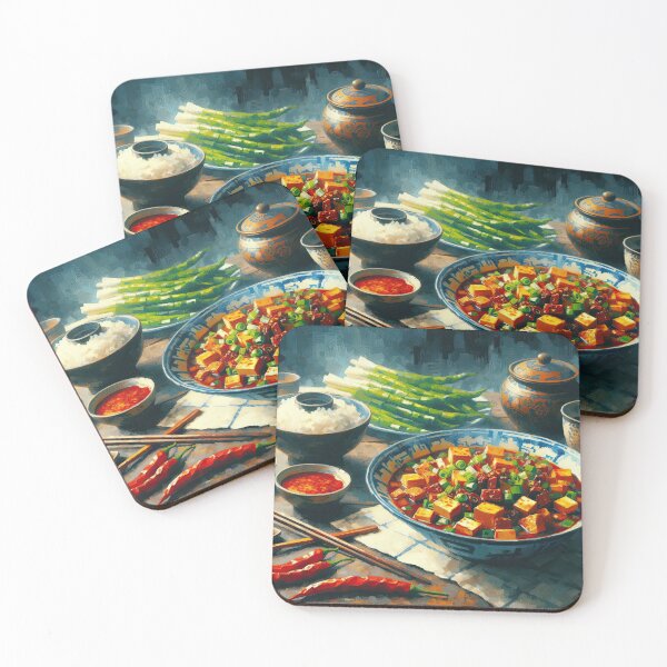 Item preview, Sichuan Mapo Tofu Impressionism Art Style designed and sold by artofuniverse.
