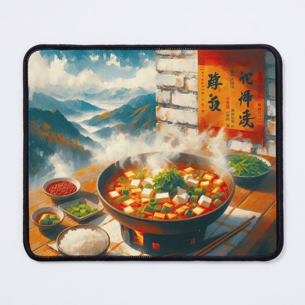 Item preview, Sichuan Mapo Tofu Impressionism Art Style designed and sold by artofuniverse.