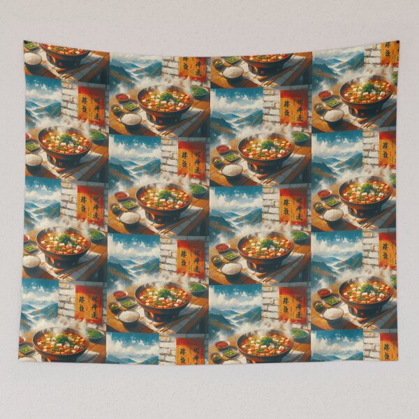 Item preview, Sichuan Mapo Tofu Impressionism Art Style designed and sold by artofuniverse.