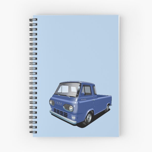 Aperçu de l'œuvre Pick-up Ford Econoline en bleu académie créée et vendue par candc-retro.