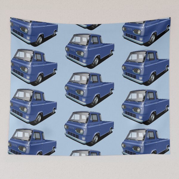 Aperçu de l'œuvre Pick-up Ford Econoline en bleu académie créée et vendue par candc-retro.