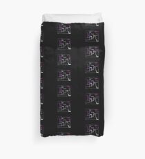 Cool Purple Retro Style Duvet Cover