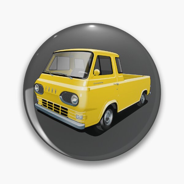 Aperçu de l'œuvre Pick-up Ford Econoline en jaune Goldenrod créée et vendue par candc-retro.
